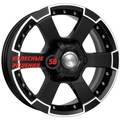 K&K M56 (КС593) Алмаз черный 7x16/6x139.7 D106.1 ET30  