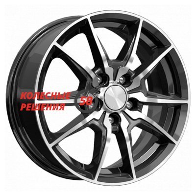 K&K Адамар-оригинал (КС886) Алмаз черный 6.5x16/5x114.3 D66.1 ET40  