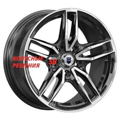 K&K Бартон (КС1110) Алмаз черный 8x17/5x114.3 D66.1 ET45  