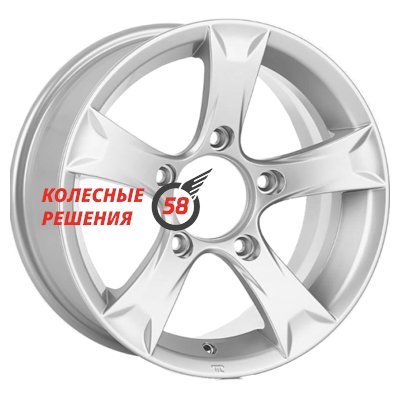 K&K Триал (КС621) Сильвер 6.5x15/5x139.7 D98 ET30  