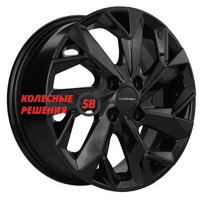 Khomen Wheels KHW1402 (Accent/Getz/i20) Black 5.5x14/4x100 D67.1 ET38  