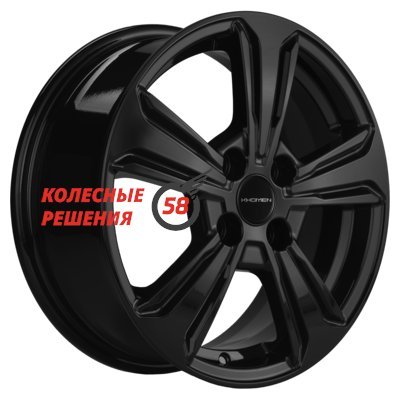 Khomen Wheels KHW1502 (Rio/Solaris) Black 6x15/4x100 D54.1 ET46  