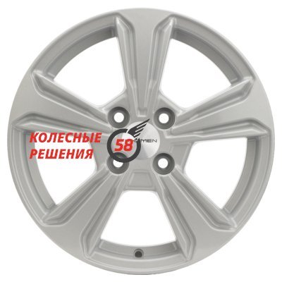 Khomen Wheels KHW1502 (Rio/Solaris) F-Silver 6x15/4x100 D54.1 ET48  
