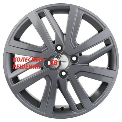 Khomen Wheels KHW1609 (Rio II/Solaris II) Gray 6x16/4x100 D54.1 ET46  