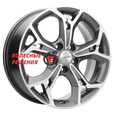 Khomen Wheels KHW1702 (Changan CS35/CS35 Pro) Gray-FP 7x17/5x110 D63.3 ET46  
