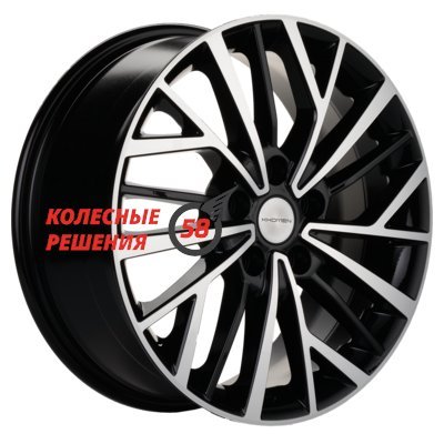 Khomen Wheels KHW1717 (Changan CS35/CS35 Pro) Black-FP 7x17/5x110 D63.3 ET46  