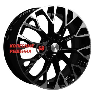 Khomen Wheels KHW1718 (Changan CS35/CS35 Plus) Black-FP 7x17/5x110 D63.3 ET46  