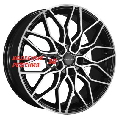 Khomen Wheels KHW1813 (Geely Monjaro/Tugella) Black-FP 7x18/5x108 D63.4 ET46  