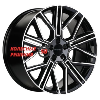 Khomen Wheels KHW2101 (Li 7/9) Black-FP 9.5x21/5x120 D62.5 ET45.5  