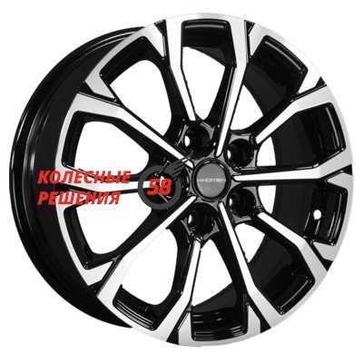 Khomen Wheels KHW1605 (Changan CS35 Plus) Black-FP 6.5x16/5x110 D63.3 ET46  