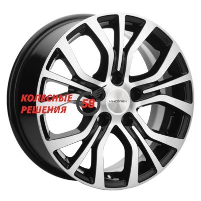 Khomen Wheels KHW1608 (Evolute I-Van) Black-FP 6.5x16/5x110 D67.1 ET40  