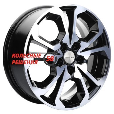 Khomen Wheels KHW1711 (Jolion) Black-FP 6.5x17/5x114.3 D66.5 ET37  