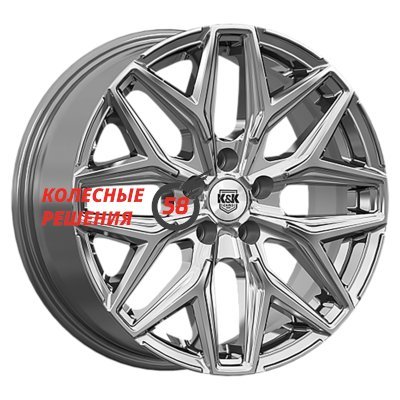 K&K Ариус (КС1187) Дарк платинум 7x17/5x108 D60.1 ET42  