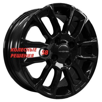 Khomen Wheels KHW1406 (Accent/Getz/i20) Black 5.5x14/4x100 D67.1 ET38  