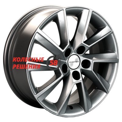 Khomen Wheels KHW1507 (Polo) Gray-FP 6x15/5x100 D57.1 ET40  