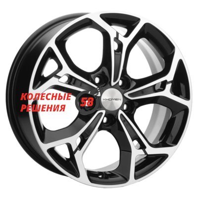 Khomen Wheels KHW1702 (Evolute i-Joy) Black-FP 7x17/5x110 D67.1 ET40  