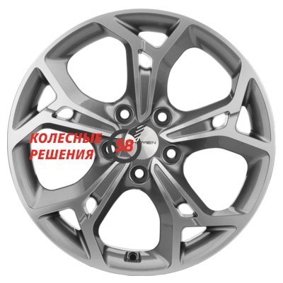 Khomen Wheels KHW1702 (Teana/X-trail) Gray-FP 7x17/5x114.3 D66.1 ET45  