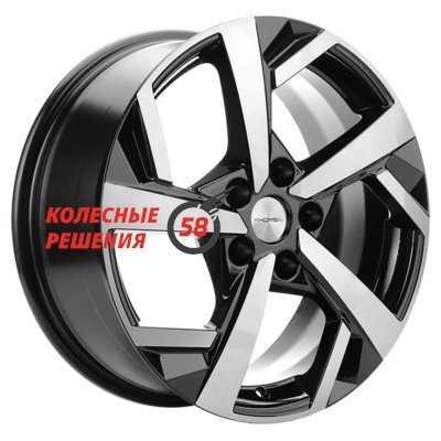 Khomen Wheels KHW1712 (DFM580) Black-FP 7x17/5x110 D67.1 ET45  