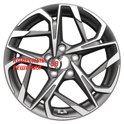 Khomen Wheels KHW1716 (Changan CS35 Plus) Gray-FP 7x17/5x110 D63.3 ET46  