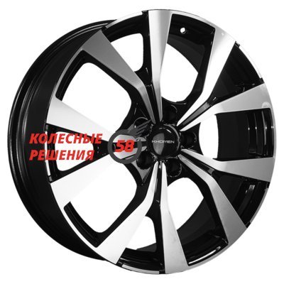 Khomen Wheels KHW1906 (Geely Atlas/Atlas Pro) Black-FP 7x19/5x114.3 D60.1 ET45  